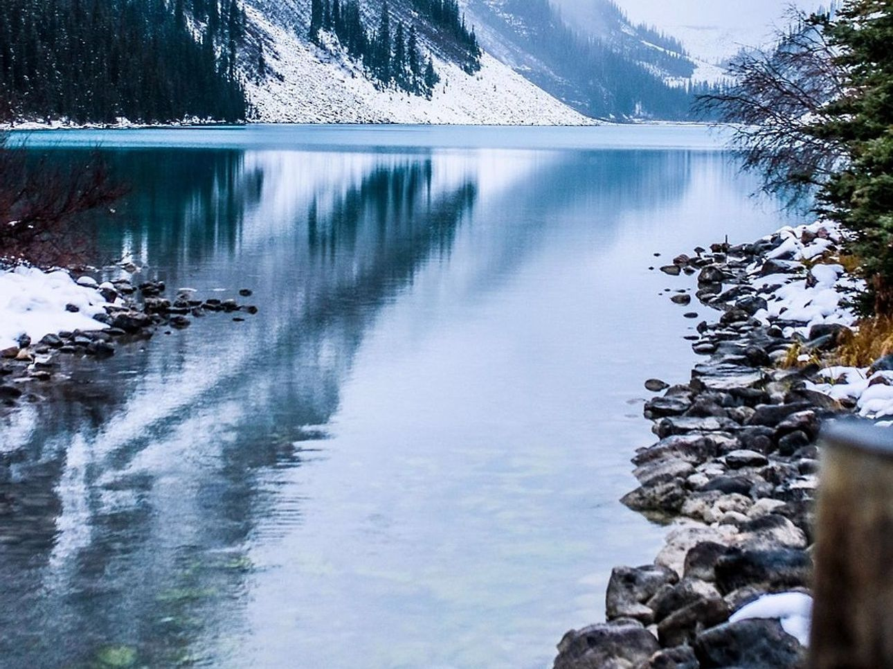 Aguas cristalinas del lago